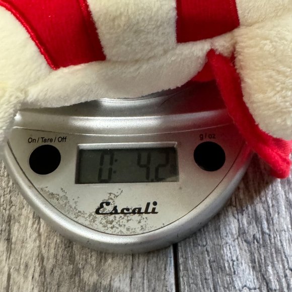 JAKKS Bull Dog Cream with Red Cape Soft Plush Animal Toy 10" x 9" - Picture 8 of 8